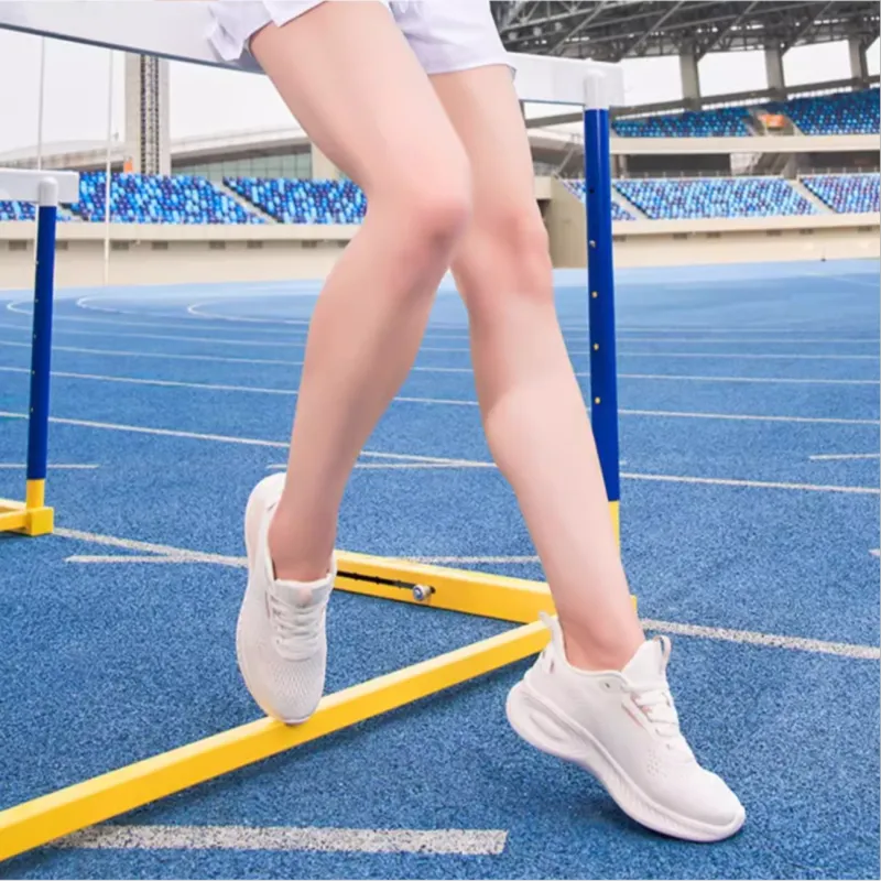 361° Slip Resistant Low Top Running Shoes Women's White Gold-2