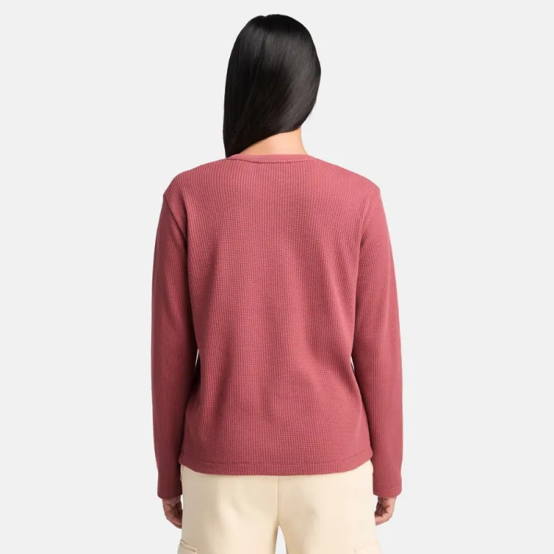Timberland T Shirt Women's Dark Red-3