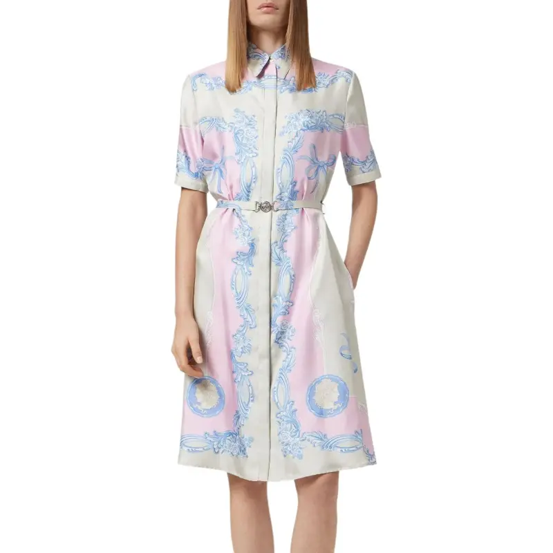 VERSACE Cameo Printed Shirt Dress-3