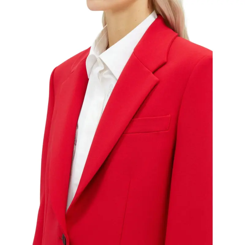MSGM Long Sleeved Single Breasted Tailored Blazer-4