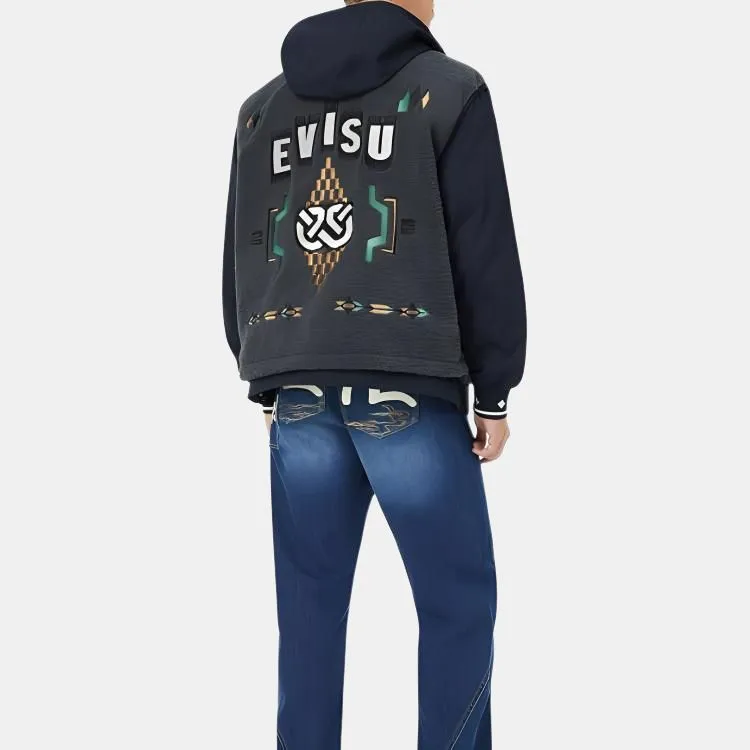 EVISU Casual Sportswear Men's Navy Blue-3
