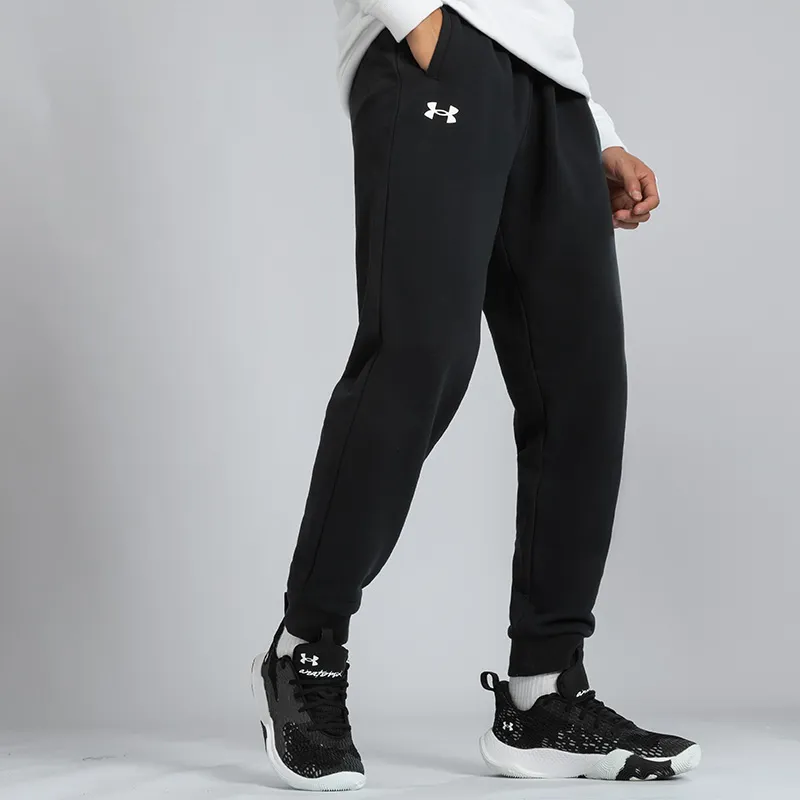 Under Armour Sport Woven Knitted Sweatpants Men's Black-4