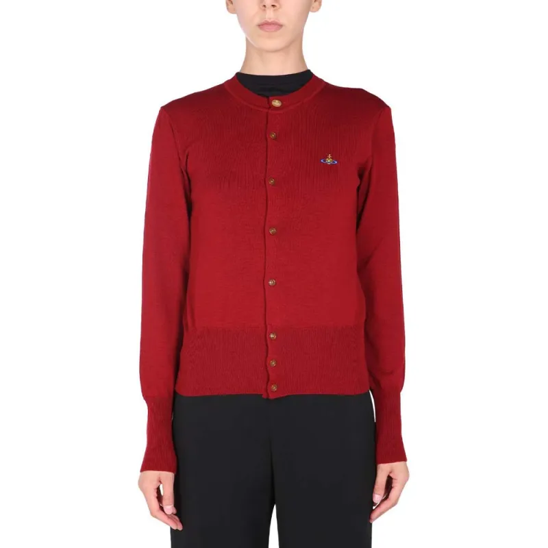 Vivienne Westwood Orb Embroidered Knitted Cardigan-3