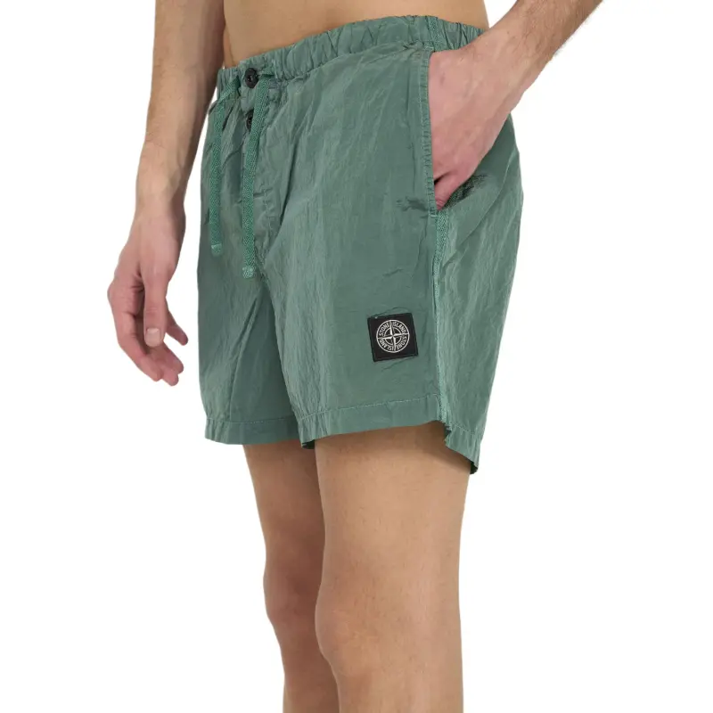 STONE ISLAND Casual Shorts Men Green-3