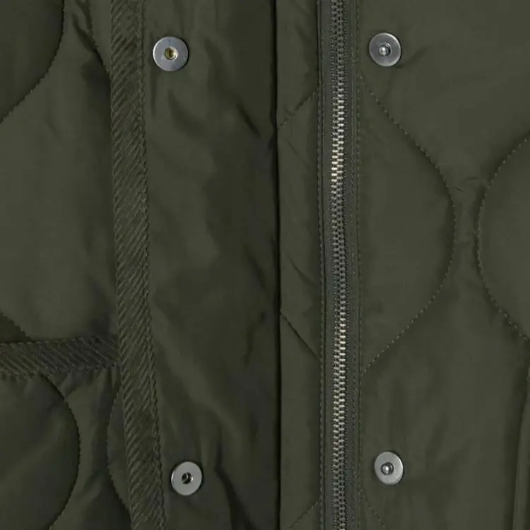 LACOSTE Puffer Jacket Women's Army Green-3