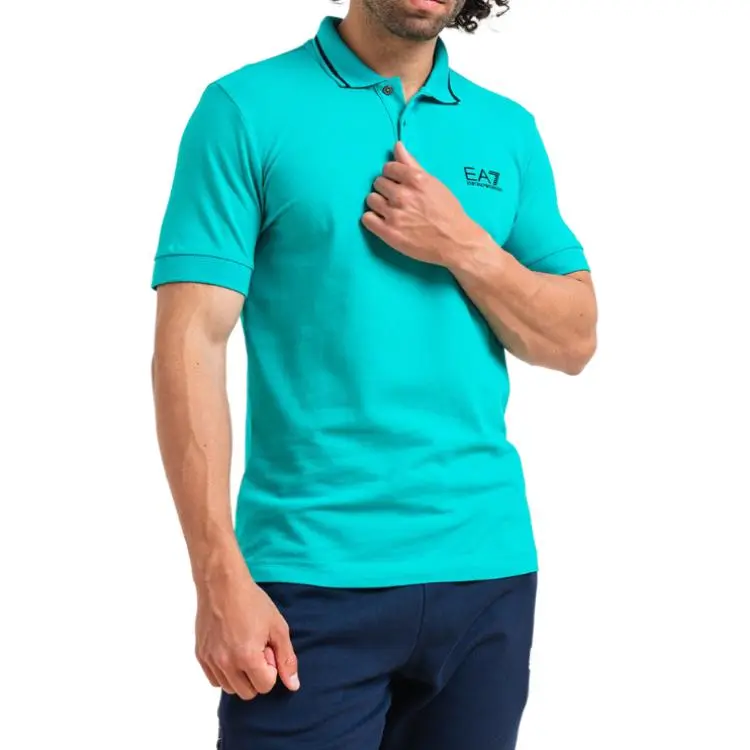 EMPORIO ARMANI EA7 Polo Shirt Men's Green-3