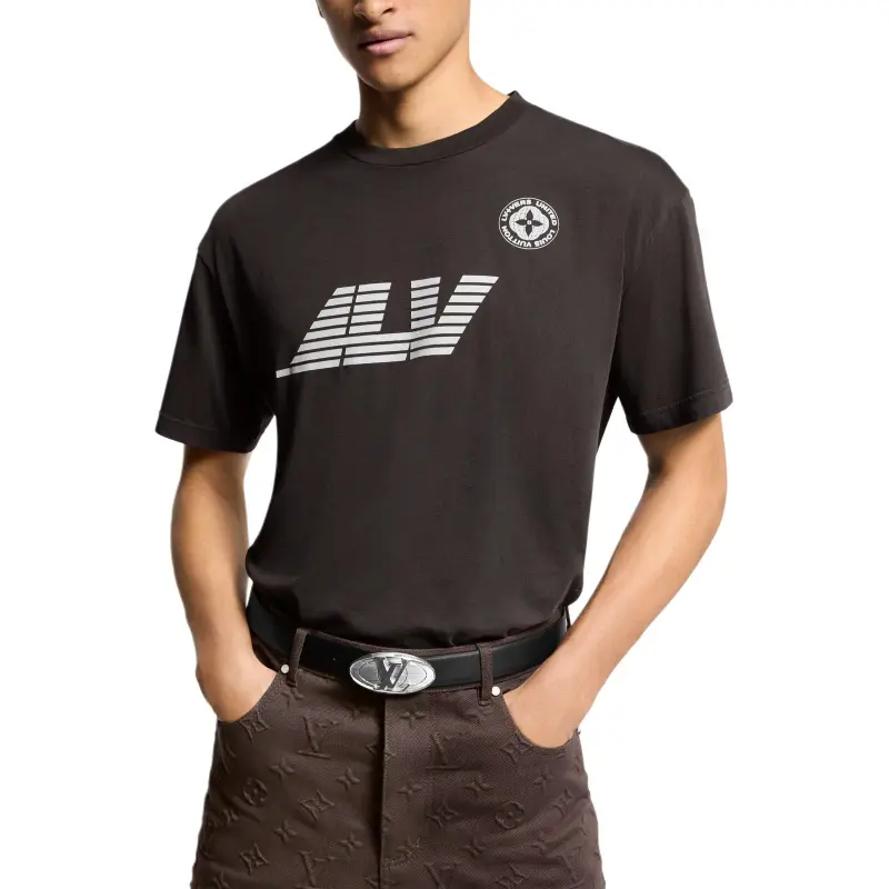 LOUIS VUITTON Washed Printed Cotton T-Shirt-3