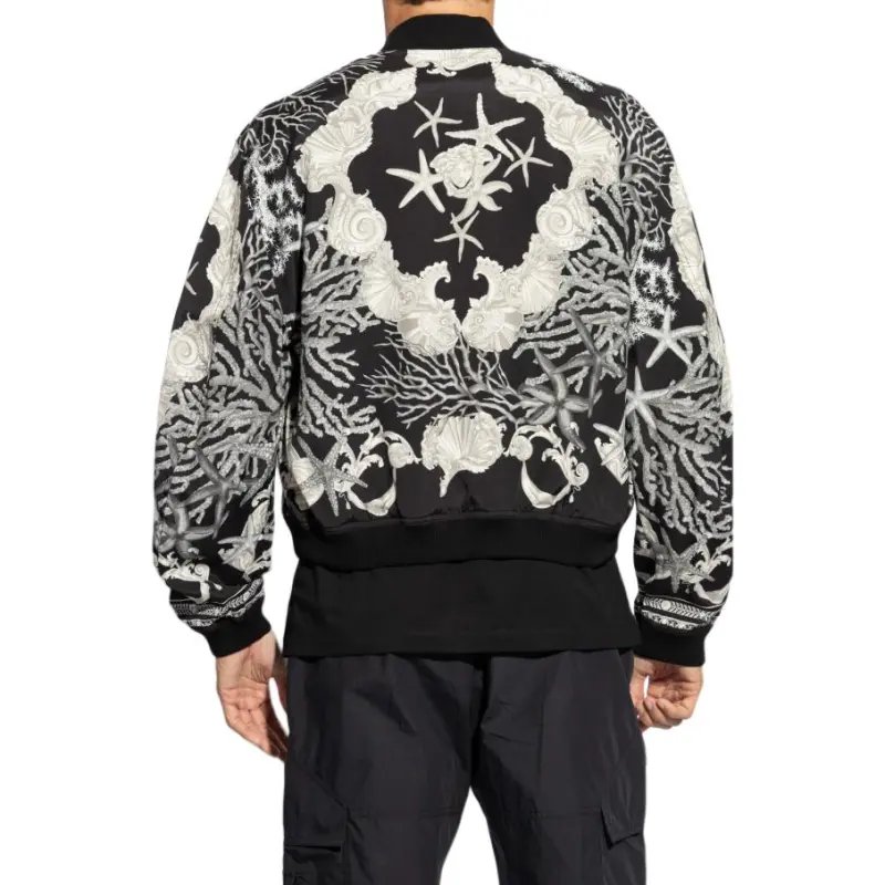 VERSACE Barocco Sea Reversible Zipped Bomber Jacket-3