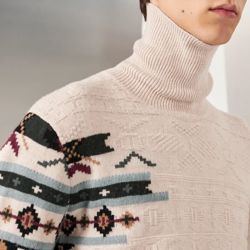 HERMES Knitwear Men's Mist White-1