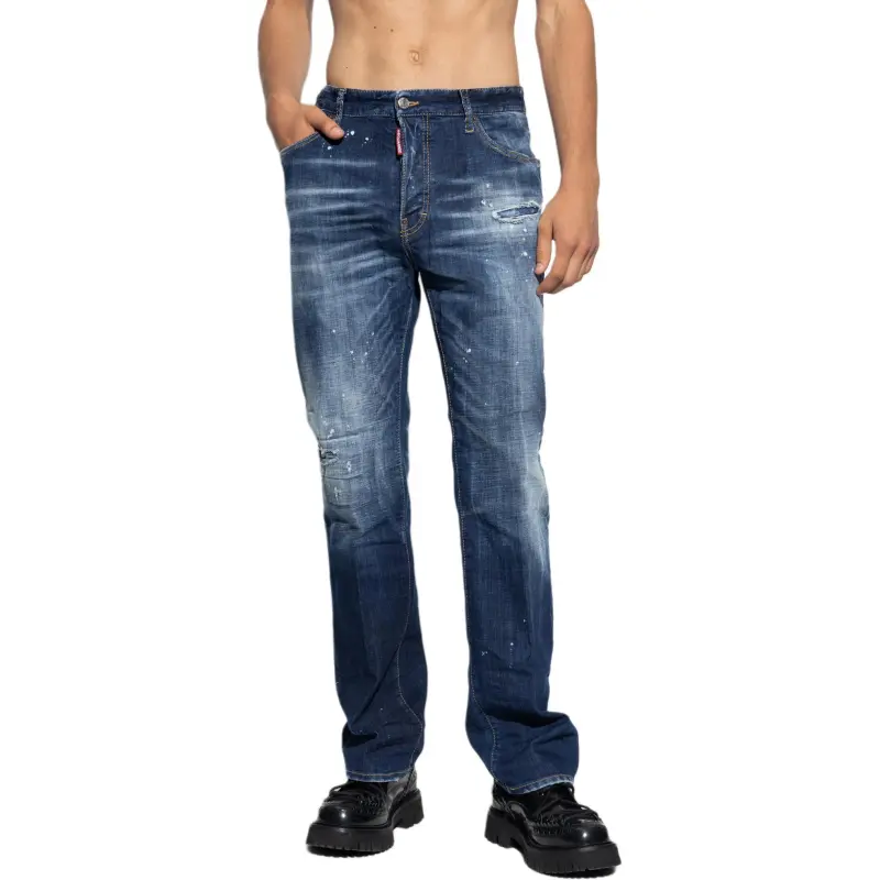 DSQUARED 2 Paint Splash Detailed Distressed Jeans-4