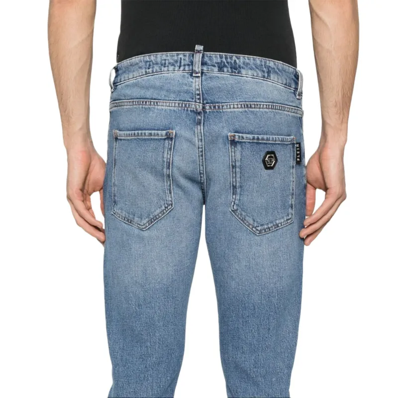 PHILIPP PLEIN Logo Patch Skinny Jeans-5