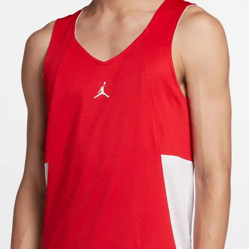 Jordan Basketball Jerseys Men's Red-3