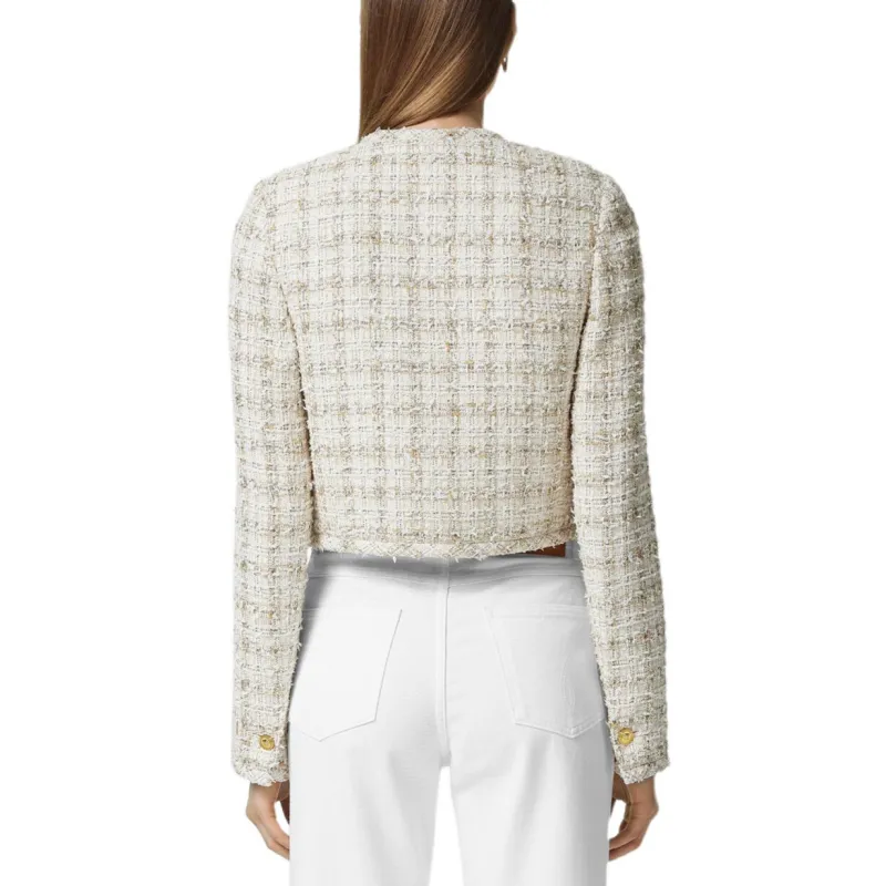 VERSACE Button Up Tweed Jacket-3