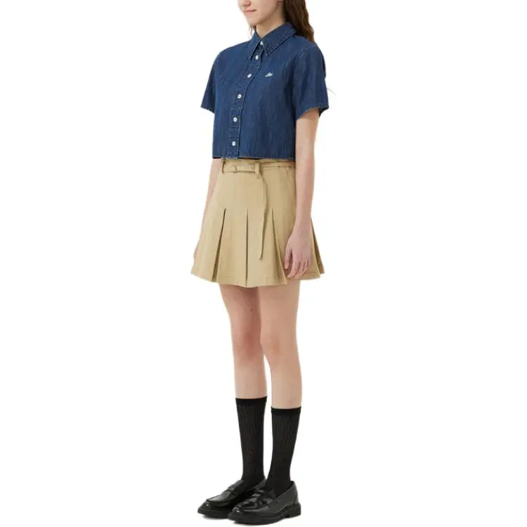 Lee Casual Short Skirts Women's Beige-3