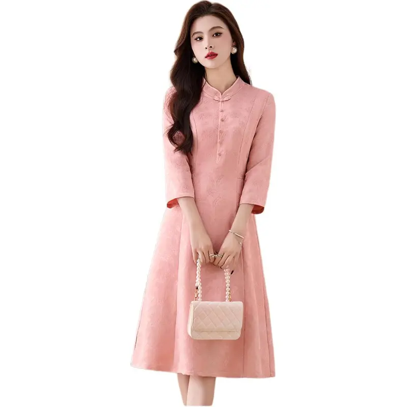 Fele.d Long Sleeved Dress Women's-1