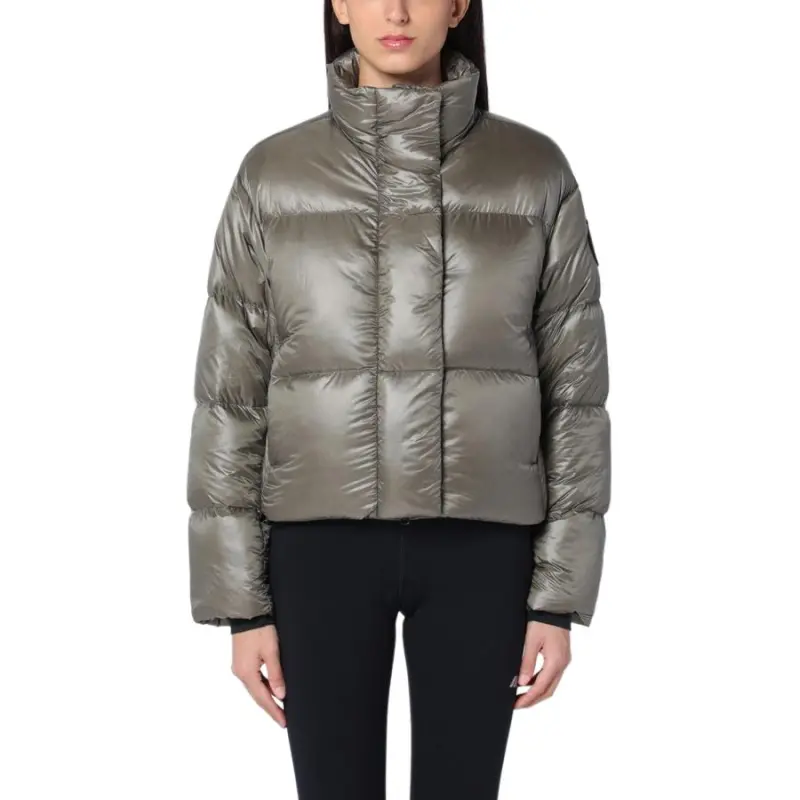 Canada Goose Black Label Cypress Cropped Puffer Jacket Silverbirch-3
