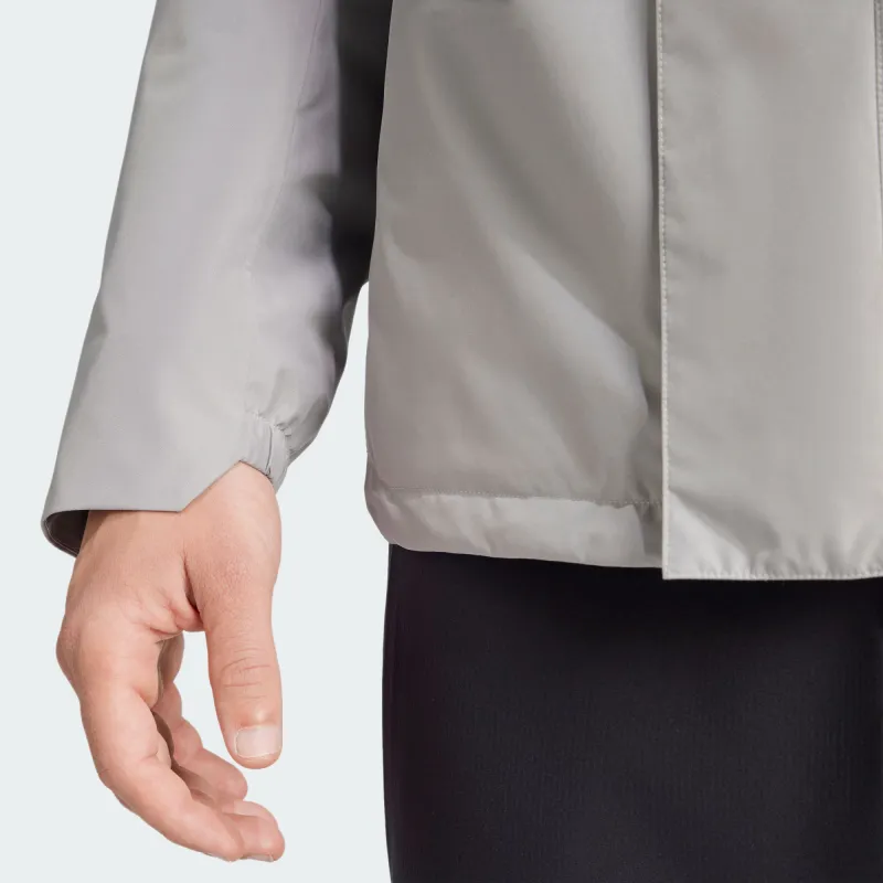 Adidas Waterproof, Windproof, And Breathable Windbreaker Jacket Men's Pure Ice Gray-5