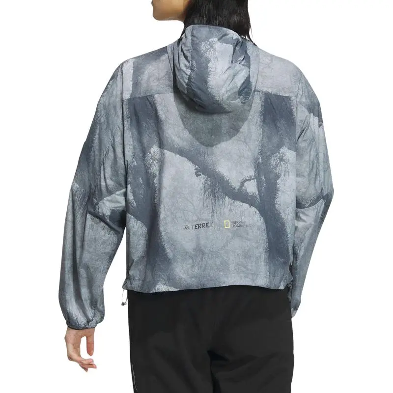 Adidas x GUOJIADILI LIANMINGKUAN SS24 Windproof Sun Protection Clothing Women's Gray-2