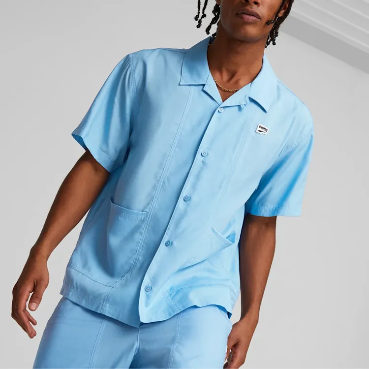 PUMA PUMA Downtown Collection SS23 Downtown Collection Shirt Men's Light Blue-2