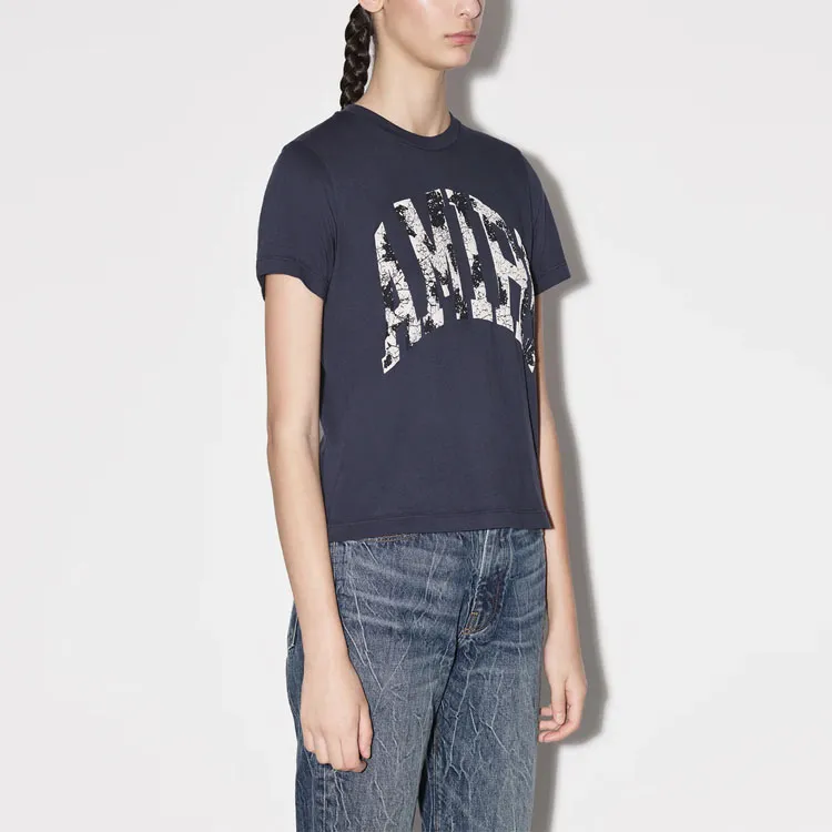 AMIRI Collegiate Logo Tee 'Black'-4