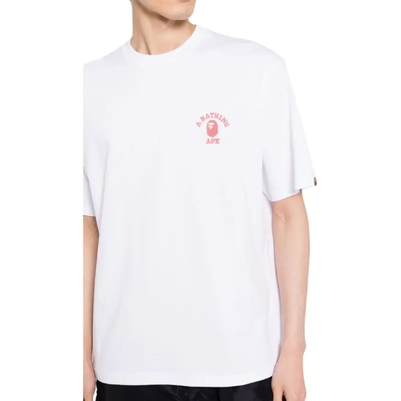 A BATHING APE College One Point Relaxed Fit Tee-4
