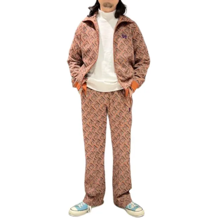 Needles Patterned Bootcut Trousers-2