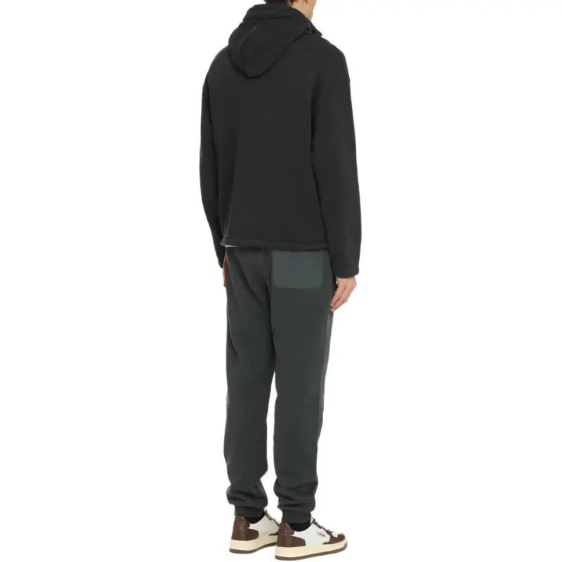 C.P.Company Brushed And Emerized Diagonal Fleece Hooded Utility Sweatshirt-3