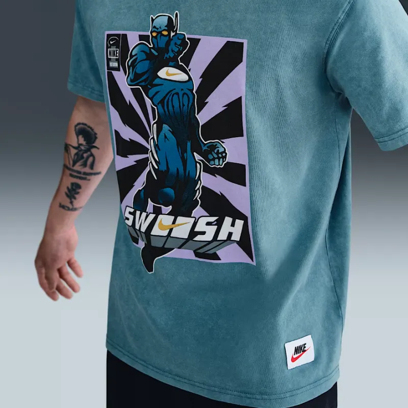 Nike Max90Swoosh T Shirt Men's Smolder Blue-2
