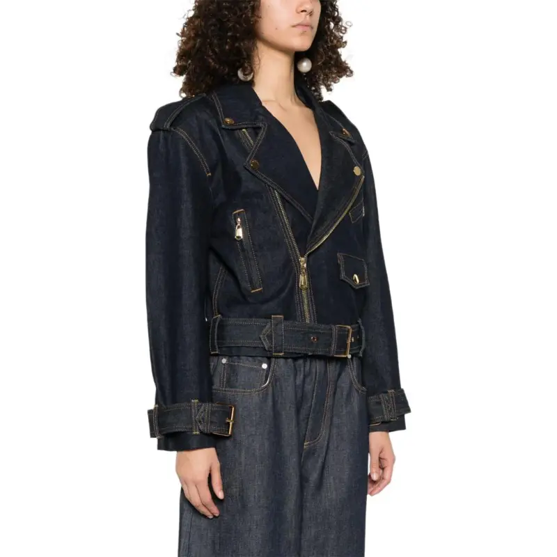 Zimmermann Crush Denim Biker Jacket-3