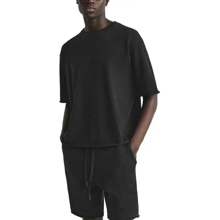 ZARA T Shirts Men Black-4