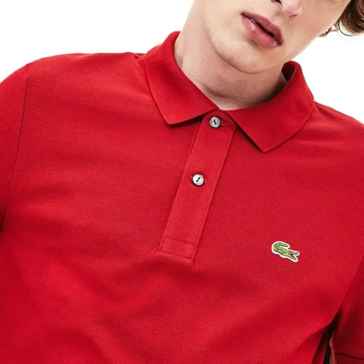 LACOSTE Polo Shirt Men's Bordeaux Red-2