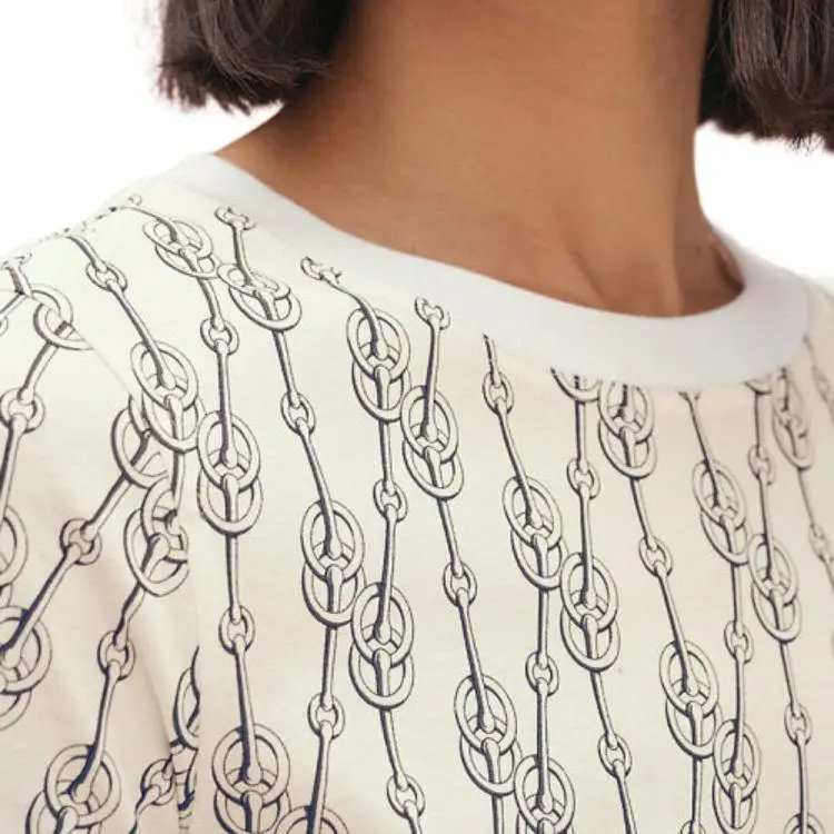HERMES T Shirts Women's White-3
