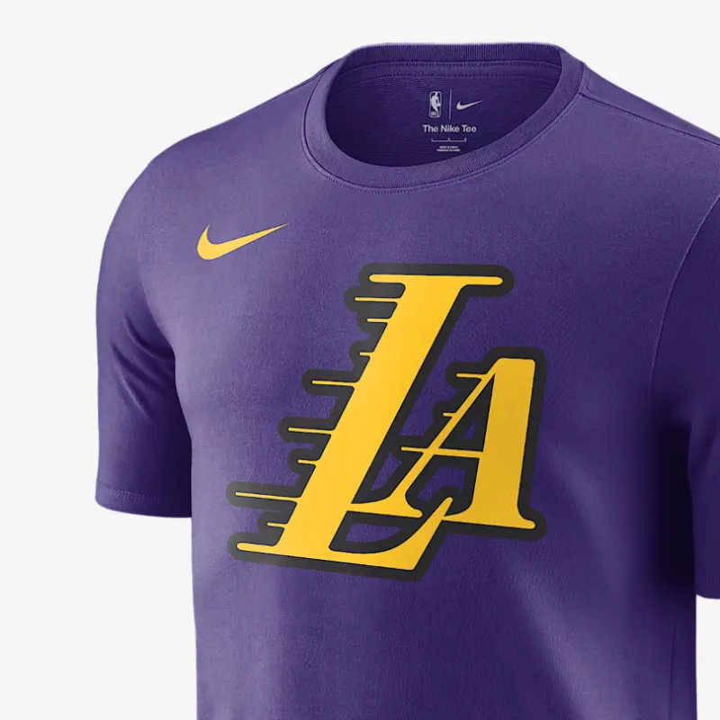 Nike x NBA Los Angeles Lakers T Shirt Men's Purple-3