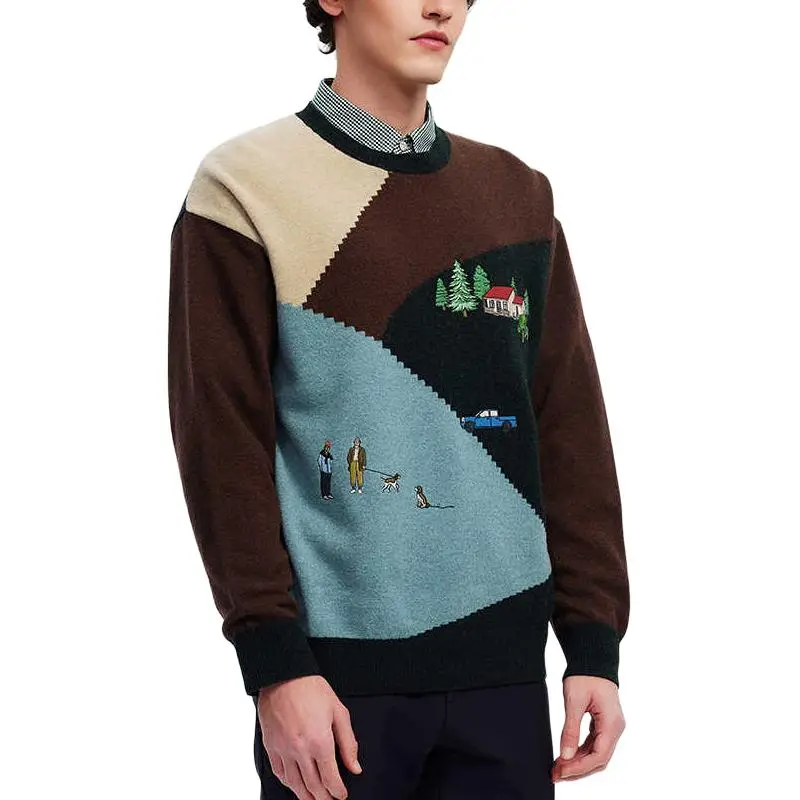 HAZZYS Sweater Men's Antique Cyan Copper-1