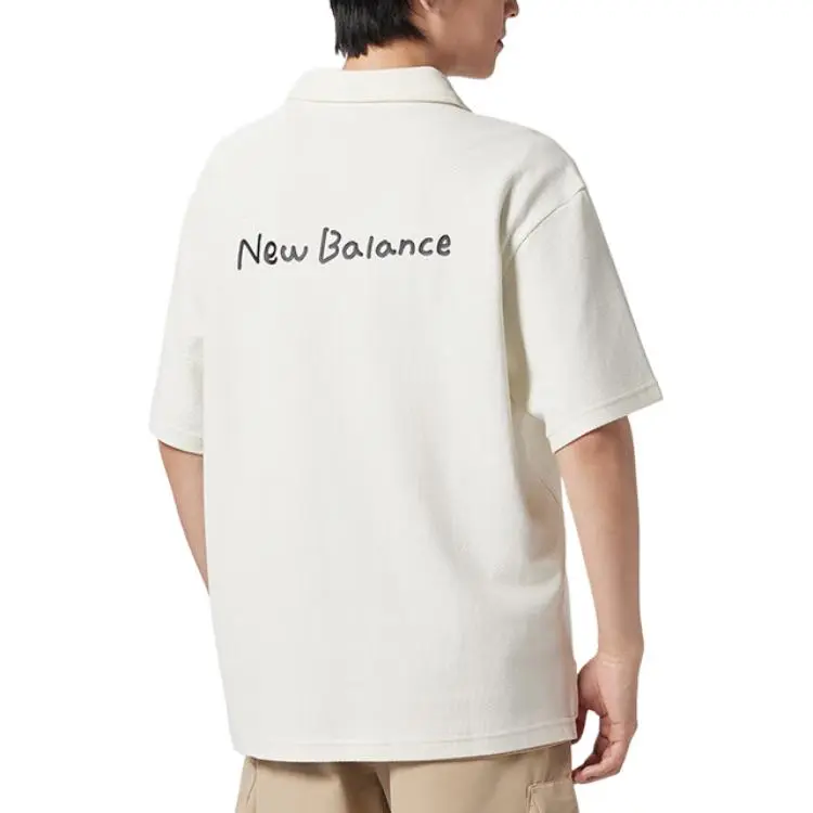 New Balance Polo Shirt Unisex White-2