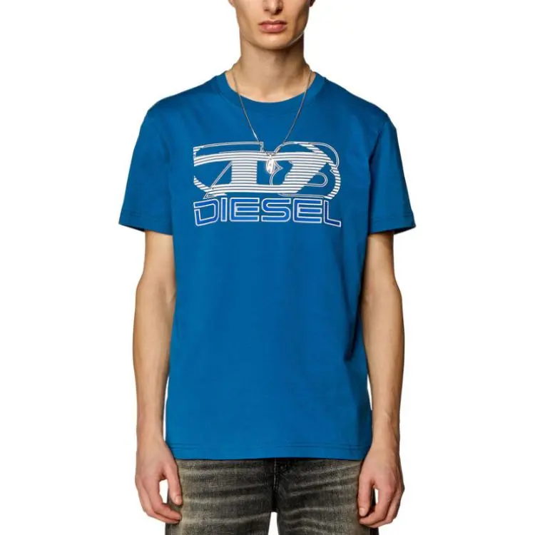 DIESEL T Shirts Men Blue-1