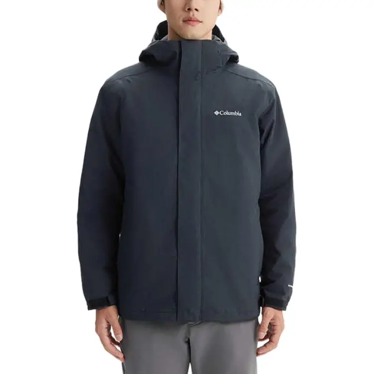 Columbia Omni-Heat Water-Resistant Warm Heat-Reflective Rainproof Windbreaker Jacket Men's Black-2