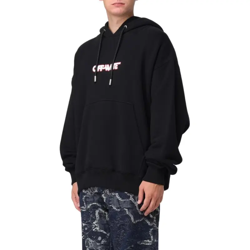 OFF WHITE Round logo Hoodie-3