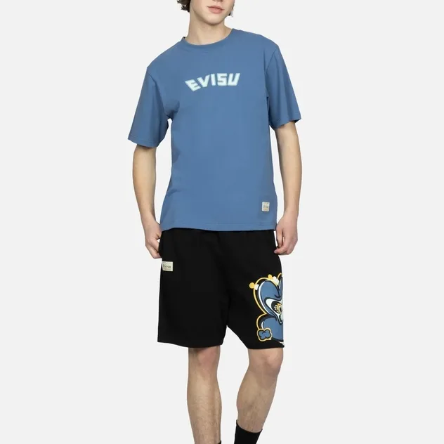 EVISU Sports Shorts Men's Black-2