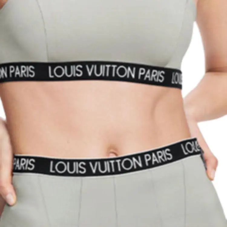 LOUIS VUITTON Sports Pants Women's Gray-4