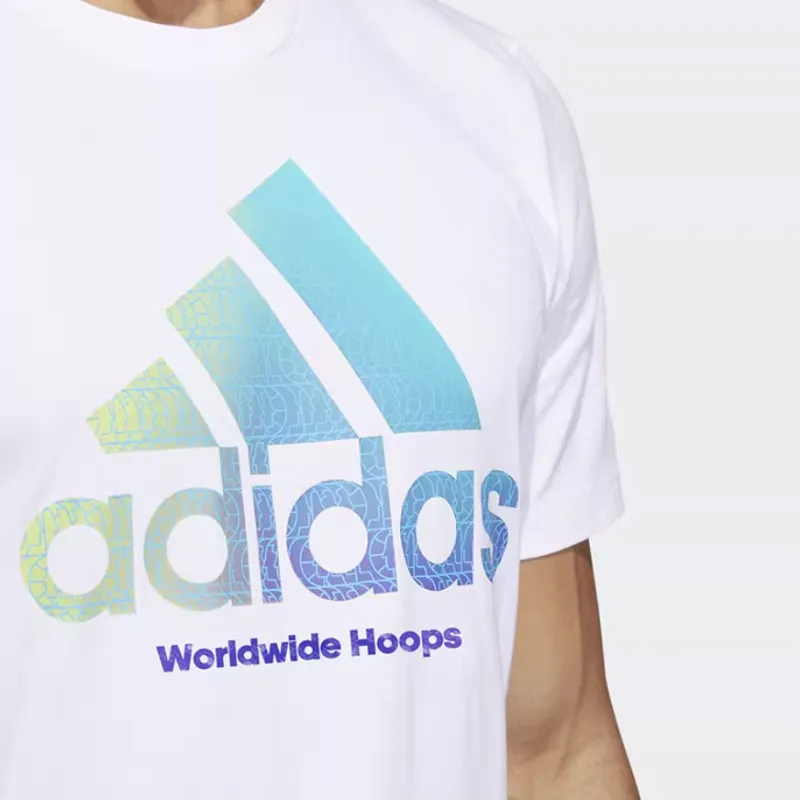 Adidas Set-in Sleeve T-Shirt Men's White-4