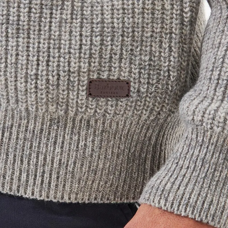 BARBOUR SS24 Sweater Men's Light Gray-5