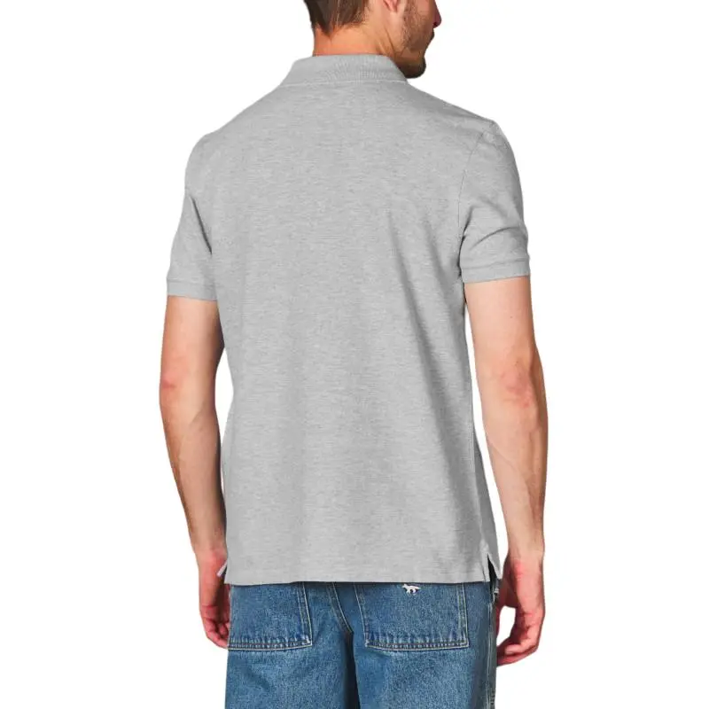 Maison Kitsune Fox Head Patch Short Sleeved Polo Shirt-4