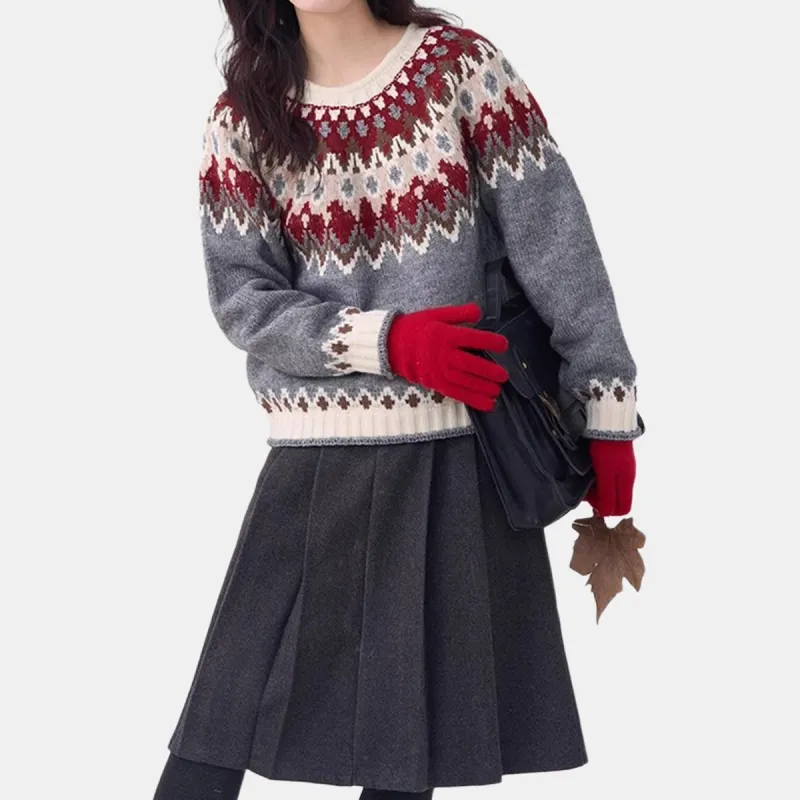 HTMEME Sweaters Women's Gray-2