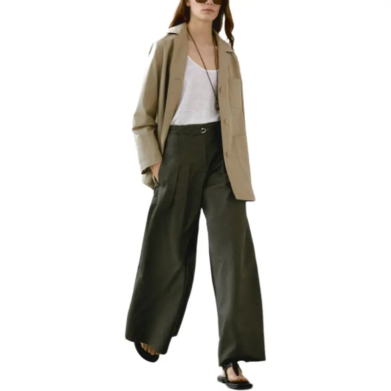 Massimo Dutti Trench Coat Women's Brown-4