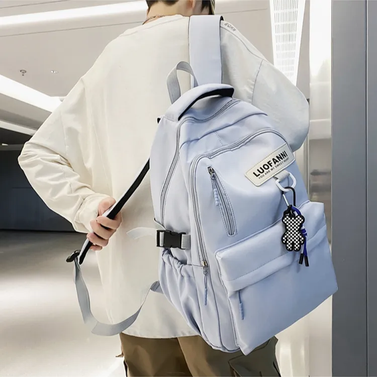 H YXIANG Nylon Backpack Unisex Multicolor-3