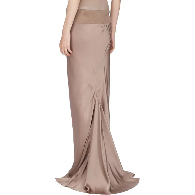 RICK OWENS Casual Long Skirts Women's Flesh-1