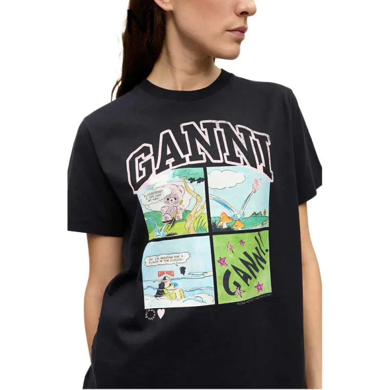 GANNI Printed T shirt-4