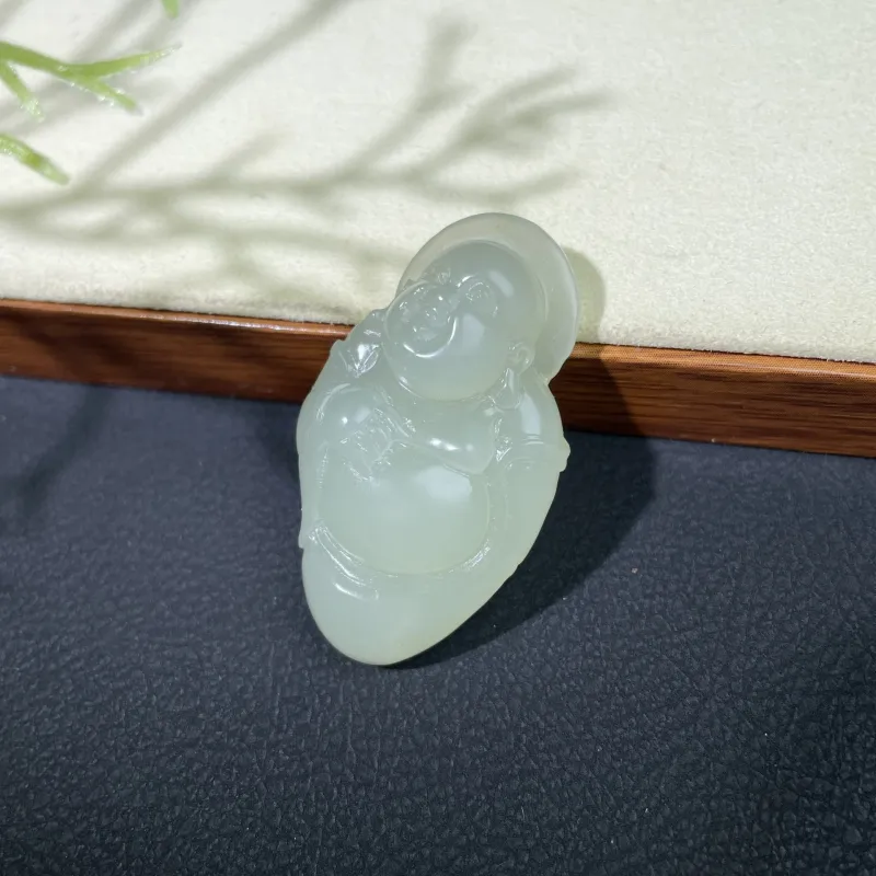 BUDOUXIAOAI Pendants White Jade/Pale Greenish White Jade Women's-3