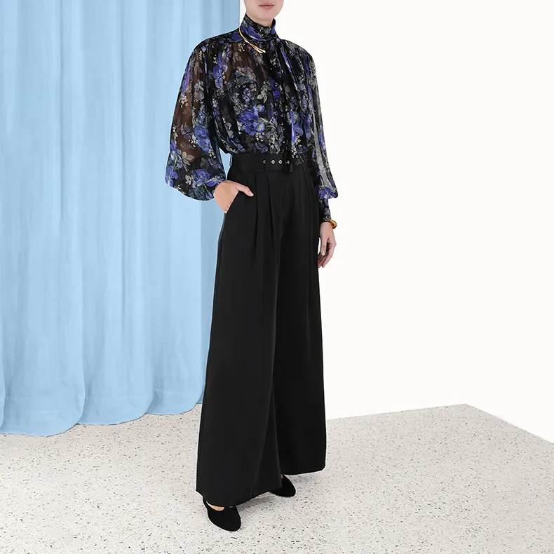 Zimmermann Lyrical Lantern print Silk Blouse-4